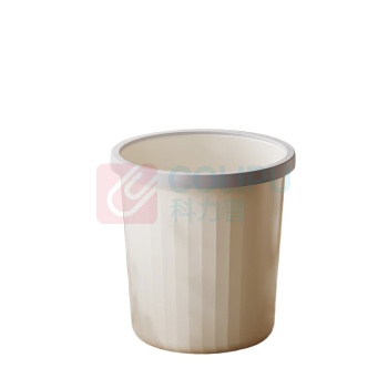 科力邦 Kelibang 圆形压圈塑料垃圾桶 KB5002 11L 20*27cm (白色)