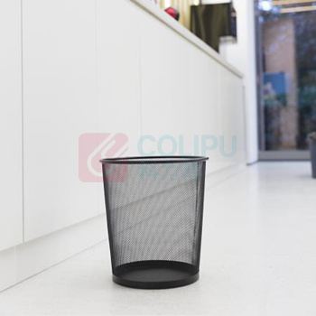 晨光 M&G 圆形金属网状垃圾桶 ALJ99402 直径260mm*285mm 10L (黑色) 12个/箱