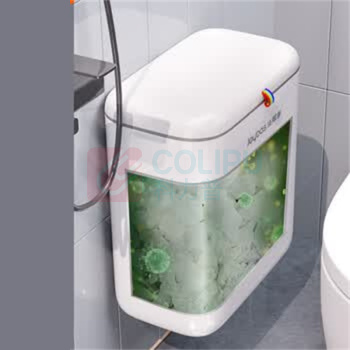 佳帮手 卫生间壁挂式垃圾桶 8.8L 大号带盖