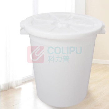 广宸悠家 塑料垃圾桶 YJ-TZ01 大号 直径65cm高90cm壁厚3mm (白色)