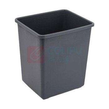 安居先森 无盖方形垃圾桶 15L (灰色) 10只/箱