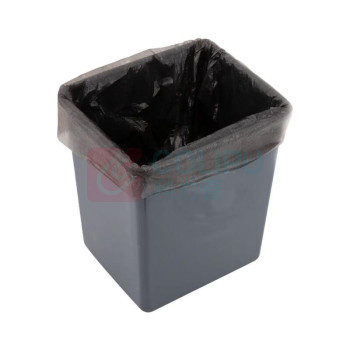 安居先森 无盖方形垃圾桶 15L (灰色) 10只/箱