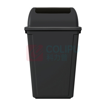 科力邦 Kelibang 分类摇盖垃圾桶 KB1044 265mm*400mm*602mm 40L (黑色) 干垃圾