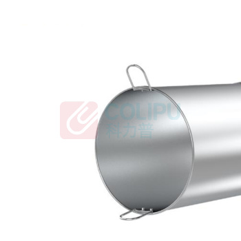 科力邦 Kelibang 港式不锈钢翻盖式垃圾桶 大号 KB1025 380mm*380mm*730mm 40L (银色)