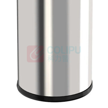 科力邦 Kelibang 港式不锈钢翻盖式垃圾桶 小号 KB1025 250mm*250mm*610mm 15L (银色)