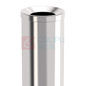 科力邦 Kelibang 港式不锈钢垃圾桶 KB1027 250mm*250mm*610mm 15L (银色) 斜投式小号