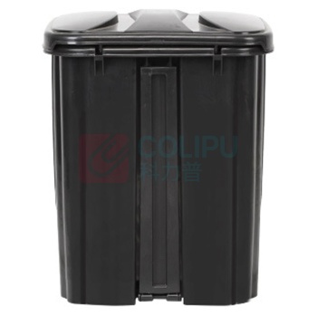 科力邦 Kelibang 分类塑料脚踏垃圾桶 KB1012 40L (蓝色+灰色) 可回收垃圾+其他垃圾 双桶