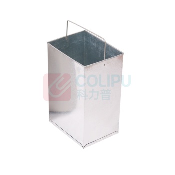 科力邦 Kelibang 方形立式不锈钢垃圾桶 KB1022 240mm*240mm*620mm (黑色) 带烟灰缸