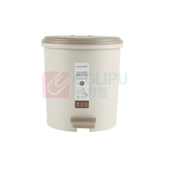 茶花 CHAHUA 印花脚踏卫生桶 1502 6L (棕色)