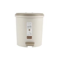 茶花 CHAHUA 印花脚踏卫生桶 1502 6L (棕色)