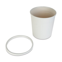 晨光 M&G 圆形压圈清洁桶垃圾桶 ALJ99411 255mm*265mm 10L (灰色) 24个/箱