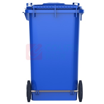 科力邦 Kelibang 户外分类垃圾桶 KB5102 550mm*490mm*960mm 120L (蓝色) 可回收物(翻盖+带轮)【新国标】