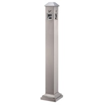 科力邦 Kelibang 不锈钢烟蒂柱垃圾桶 KB3233 210mm*210mm*1200mm (本色)