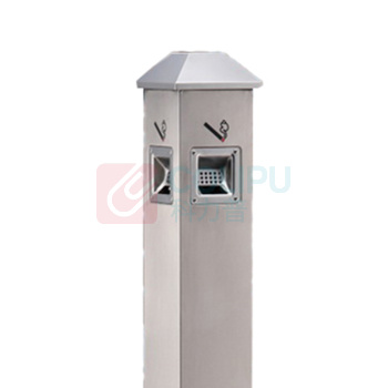 科力邦 Kelibang 不锈钢烟蒂柱垃圾桶 KB3233 210mm*210mm*1200mm (本色)