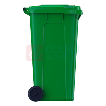 科力邦 Kelibang 分类环卫户外塑料垃圾桶 KB1048 1030mm*740mm*610mm 240L (绿色) 厨余垃圾(翻盖+带轮+可挂车)