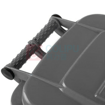 科力邦 Kelibang 翻盖塑料垃圾桶 KB1004 600mm*480mm*435mm 50L (黑灰色)