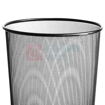 科力邦 Kelibang 金属网状废纸篓垃圾桶 中号 KB3008-M 265mm*280mm (黑色) 24个/箱