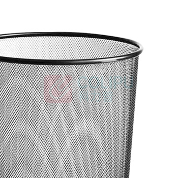 科力邦 Kelibang 金属网状废纸篓垃圾桶 中号 KB3008-M 265mm*280mm (黑色) 24个/箱