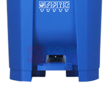 科力邦 Kelibang 分类塑料脚踏垃圾桶 KB1011 425mm*395mm*600mm 45L (蓝色) 可回收物