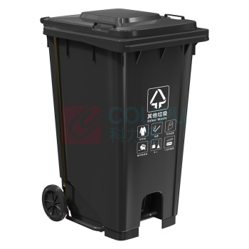 科力邦 Kelibang 户外脚踏垃圾桶 KB1068 730mm*580mm*1070mm 240L (灰色) 其他垃圾-可挂车