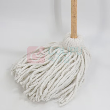 铸固 ZHUGU 木杆拖把 木杆棉线老式墩布 圆拖