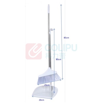 格远 扫把簸箕套装 扫+簸箕 扫把长85cm宽25cm 簸箕长80cm宽26cm (白色)