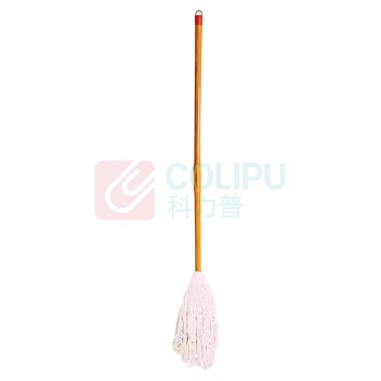 豪思克普 老式拖把 棉线拖把 杆长120cm 圆头拖把 (白色)