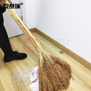 安赛瑞 高粱扫把 711838 1把装 (黄色)