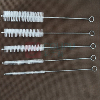 也特 尼龙刷管道清洁刷器械吸管圆孔刷 总长180mm 刷头长120mm 直径10mm  规格可定制