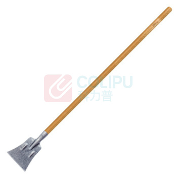蓓尔蓝 破冰铲 WYQ0058 小号冰铲+1.2米木柄 (银色) 路面特硬剁破冰斧 室户外扫雪工具加厚全钢雪铲子