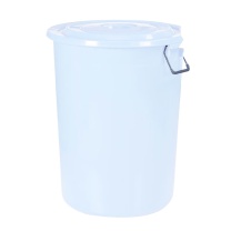 科力邦 Kelibang 大号塑料桶垃圾桶 有盖/KB3002/50L/白色 圆形 KB3002