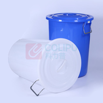 科力邦 Kelibang 大号塑料桶垃圾桶 有盖/KB3002/50L/白色 圆形 KB3002