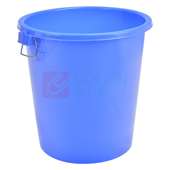舒蔻 塑料桶 大号 圆形收纳桶 100L (蓝色)