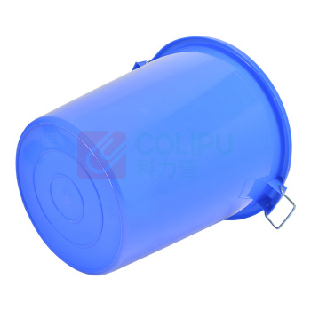 舒蔻 塑料桶 大号 圆形收纳桶 100L (蓝色)