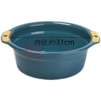 海亚森 HAIYASEN 大号加厚加高双耳塑料脸盆 TK-5026 外径37.5cm内径31cm高13cm 70个/箱