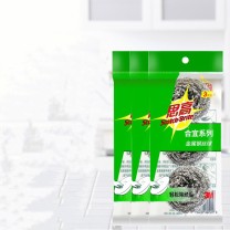 3M 钢丝球 厨房刷碗刷锅不锈钢清洁球 3Z 3只/包*3包 