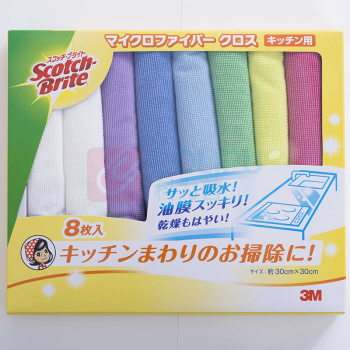 3M 思高超细纤维居家洁净布 30*30cm 8片装