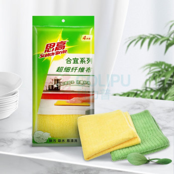 3M 思高合宜系列超纤抹布 30*30cm 4片装