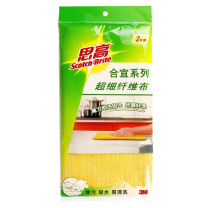 3M 思高合宜系列超纤抹布 B02 30cm*30cm (混色) 2片/包 32包/箱
