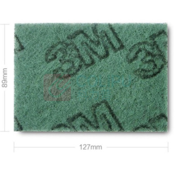 3M 百洁布 9650 10片/盒 (墨绿色)