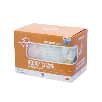 3M 百洁布 9030 10片/盒 (白色)