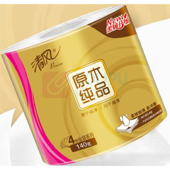清风 清风原木金装4层140克卷纸 DT071 