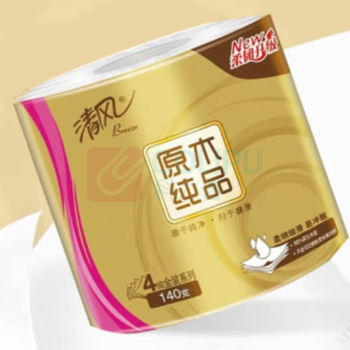 清风 清风原木金装4层140克卷纸 DT071 