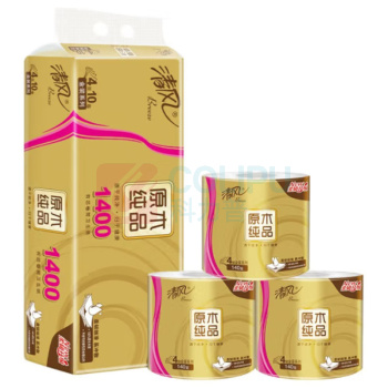 清风 清风原木金装4层140克卷纸 DT071 