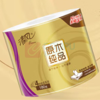 清风 清风原木金装4层180克卷纸 DT072 