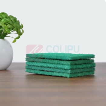 蓓尔蓝 百洁布 QJK-001 含沙百洁布-20片装 (绿色) 双面清洁海绵擦加厚拉丝布金刚砂洗碗清洁抹布