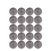 蓓尔蓝 不锈钢清洁球 WY4155 18克/个(20个/包) (银色) 大号钢丝球厨房用清洁球不掉丝铁丝球