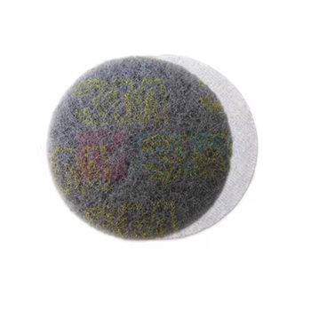 3M 磨头 植绒百洁布 3寸(7448)灰色 10片/包 