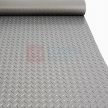恒美 PVC牛筋塑料防滑垫 10*1.3m 厚1.5mm±0.2mm 灰色人字纹