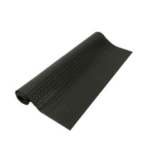 爱柯部落 钢花纹防滑垫 0.9m*5m 4.5mm (黑色) 材质:PVC